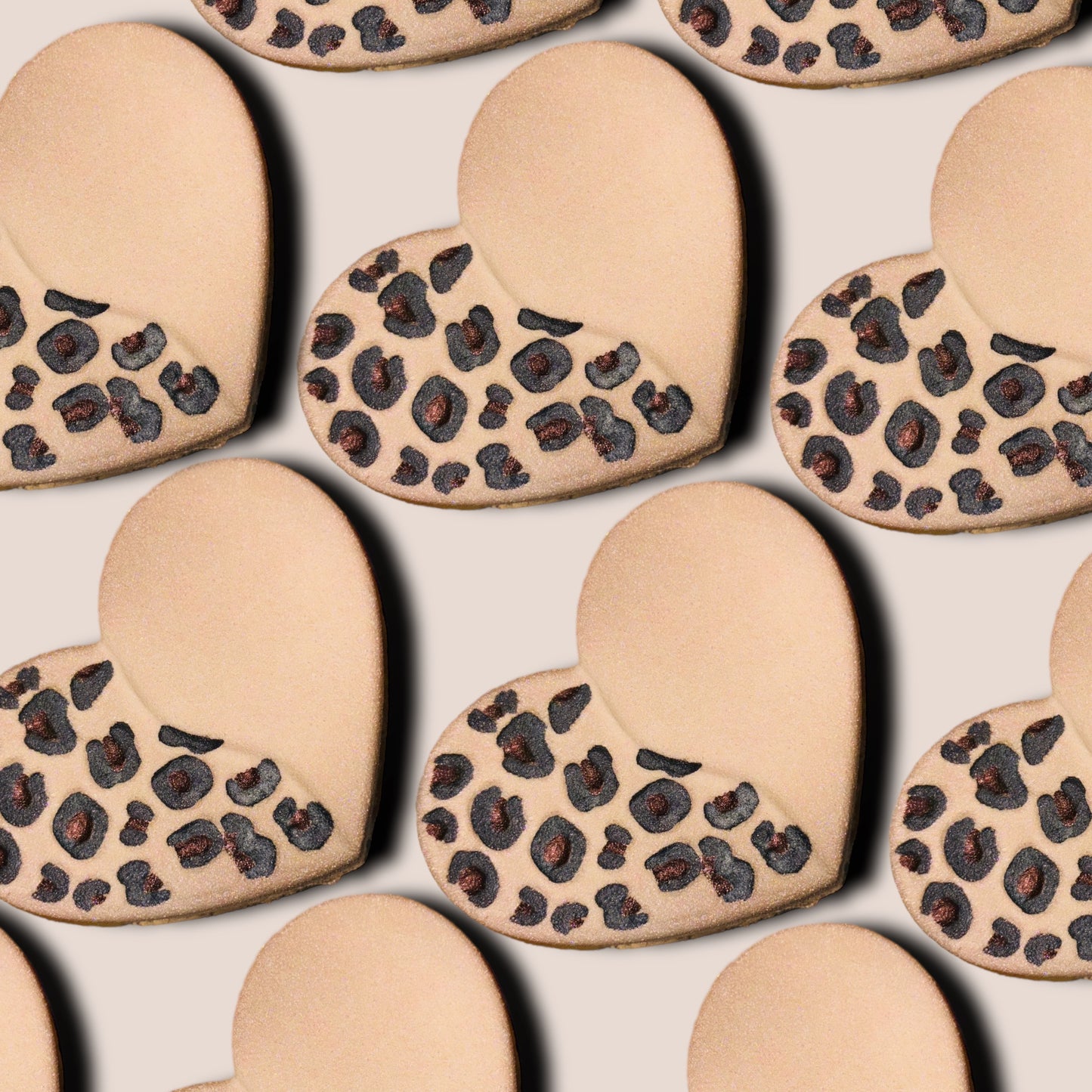 Large Leopard Print Heart
