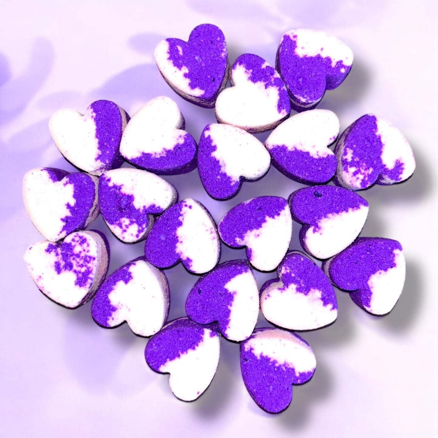 20 Mini Heart Bath Bombs - Deliciously Drenched