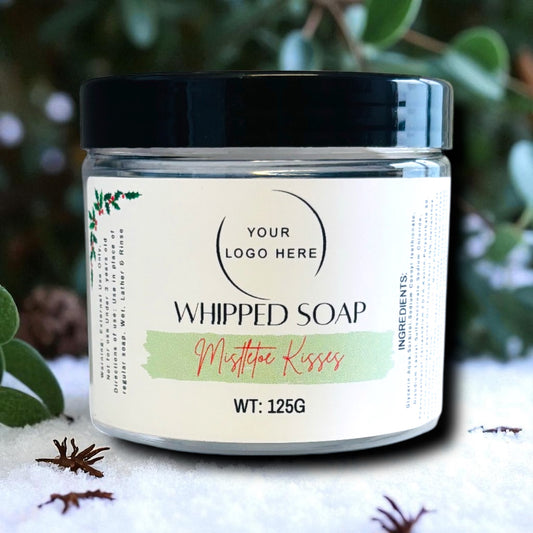 Large Mistletoe Kisses Whipped Soap 125G
