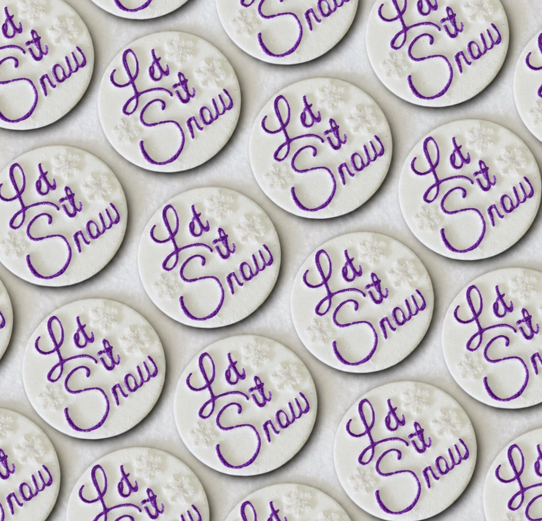 Small Let It Snow Bath Bomb