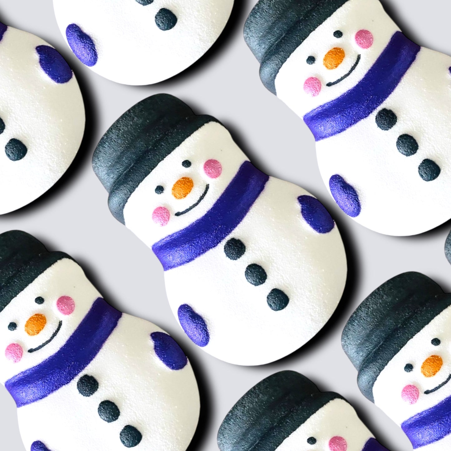 Large Purple Snowman Bath Bomb