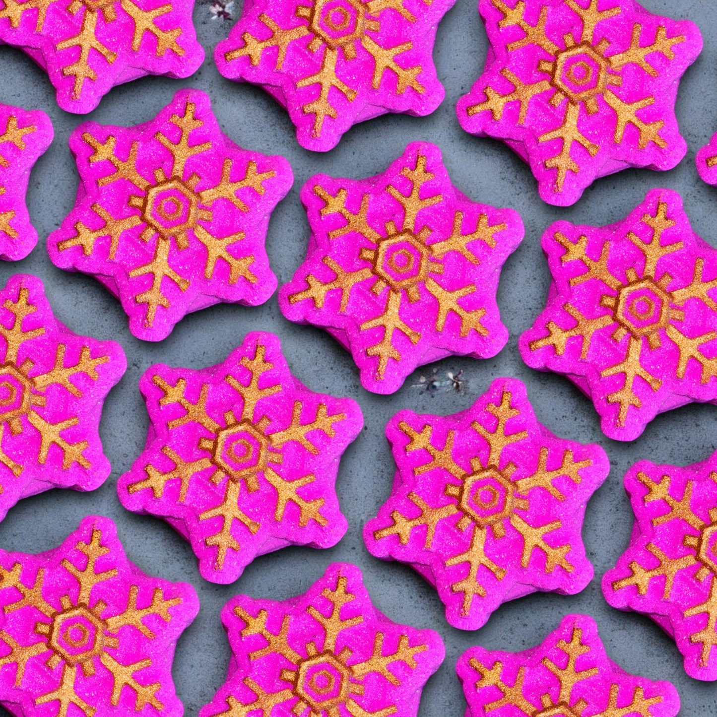 Pink Snowflake Bath Bomb