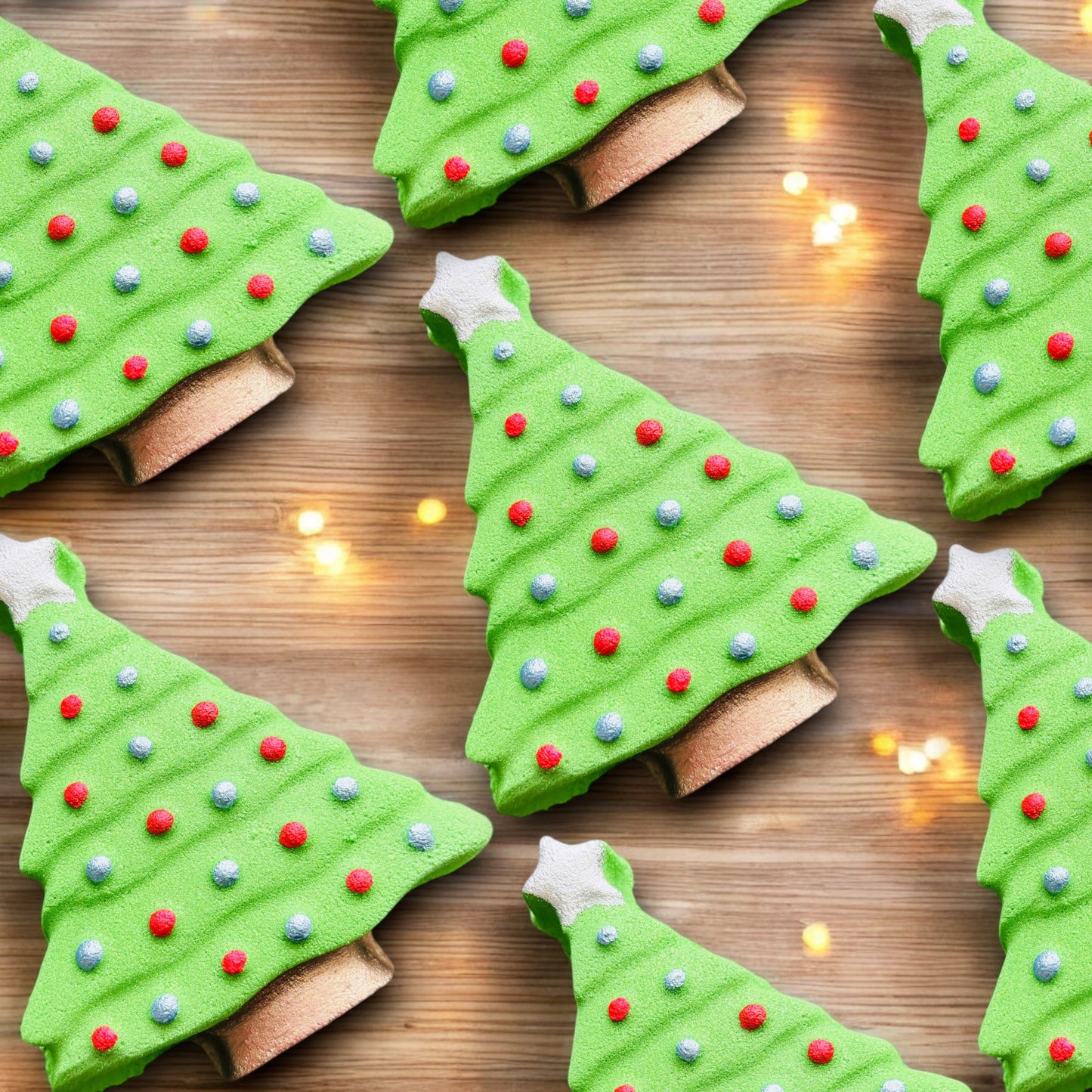 Green Star Christmas tree Bath Bomb