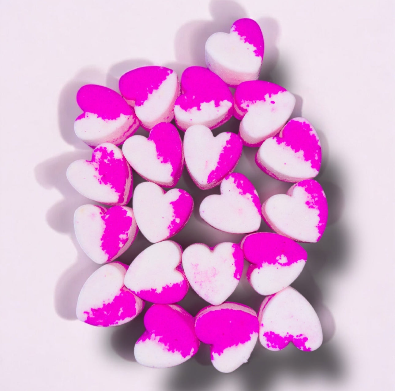20 Mini Heart Bath Bombs - Olympea