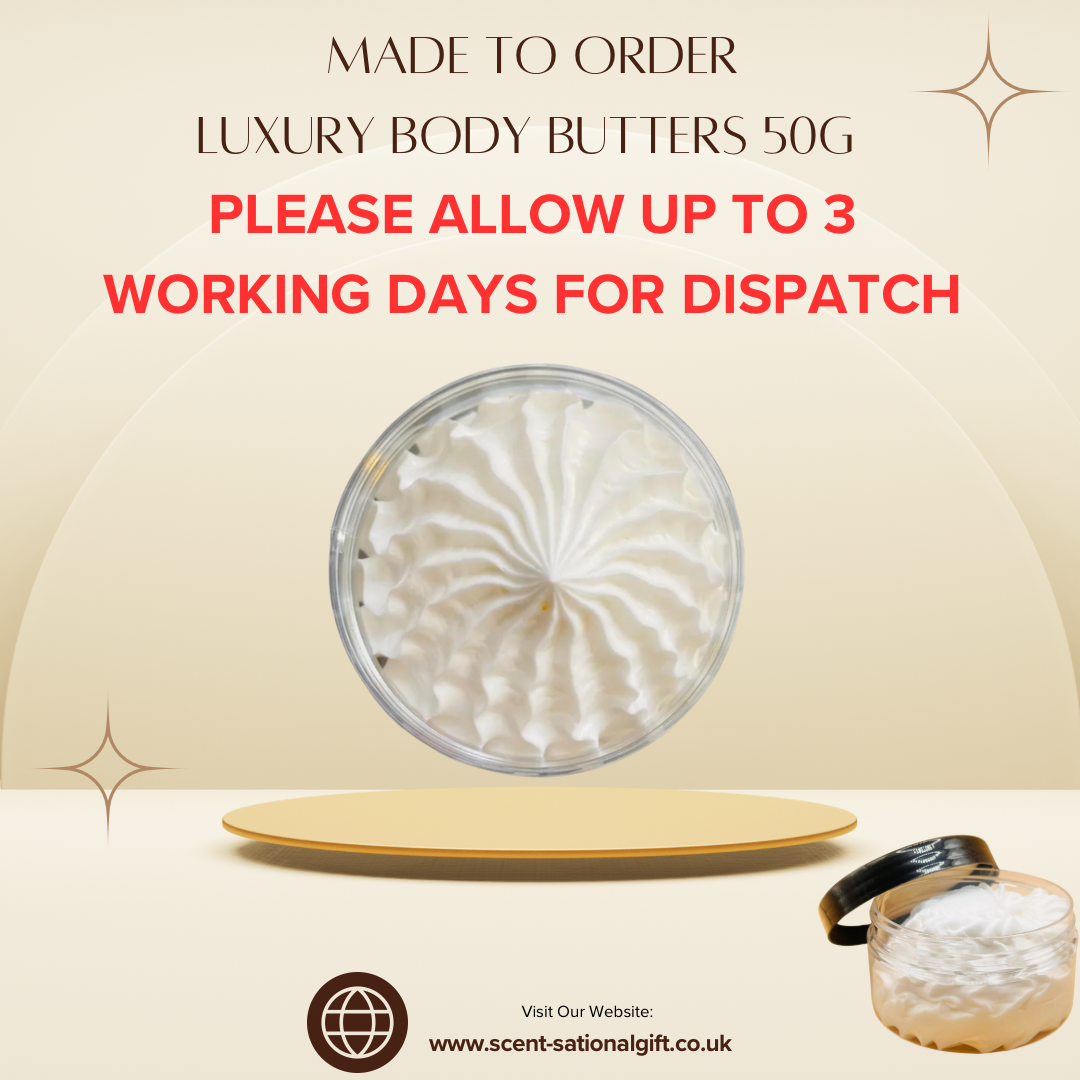 3 x MADE TO ORDER LUXURY BODY BUTTER - WHOLESALE ONLY