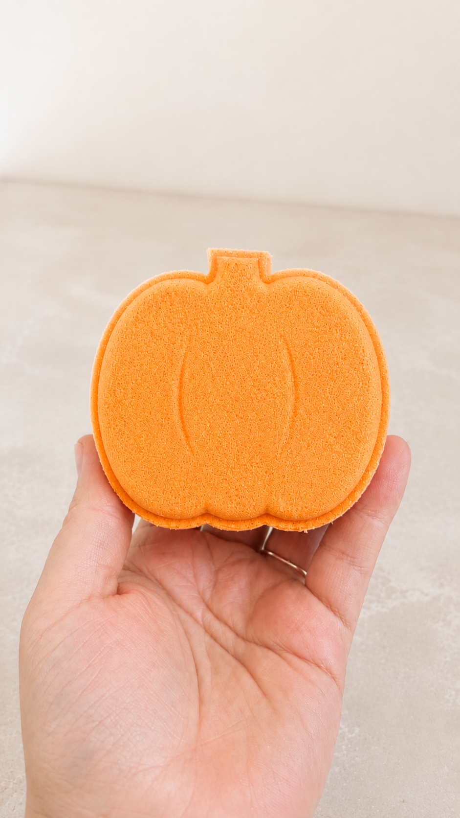 Large Orange Pumpkin Bath Bomb
