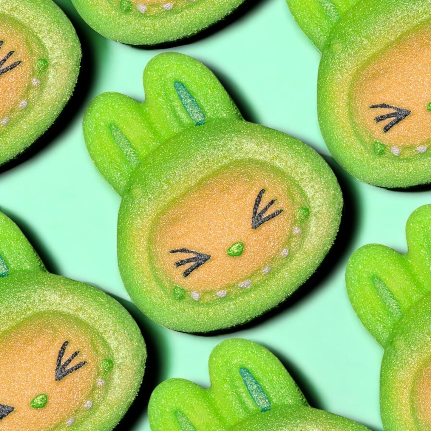 Green Eyes Closed Lab Bath Bomb