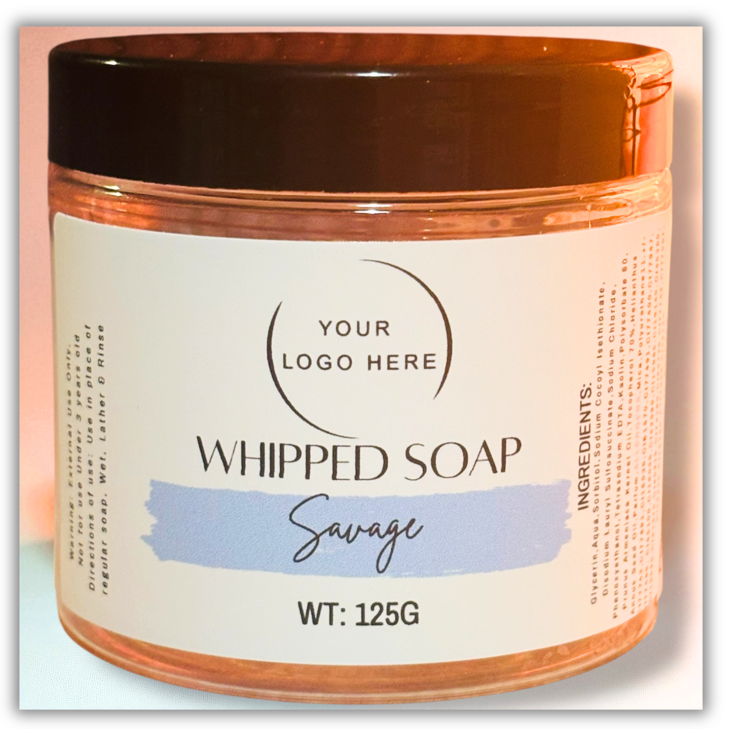 Large Savage Whipped Soap 125G
