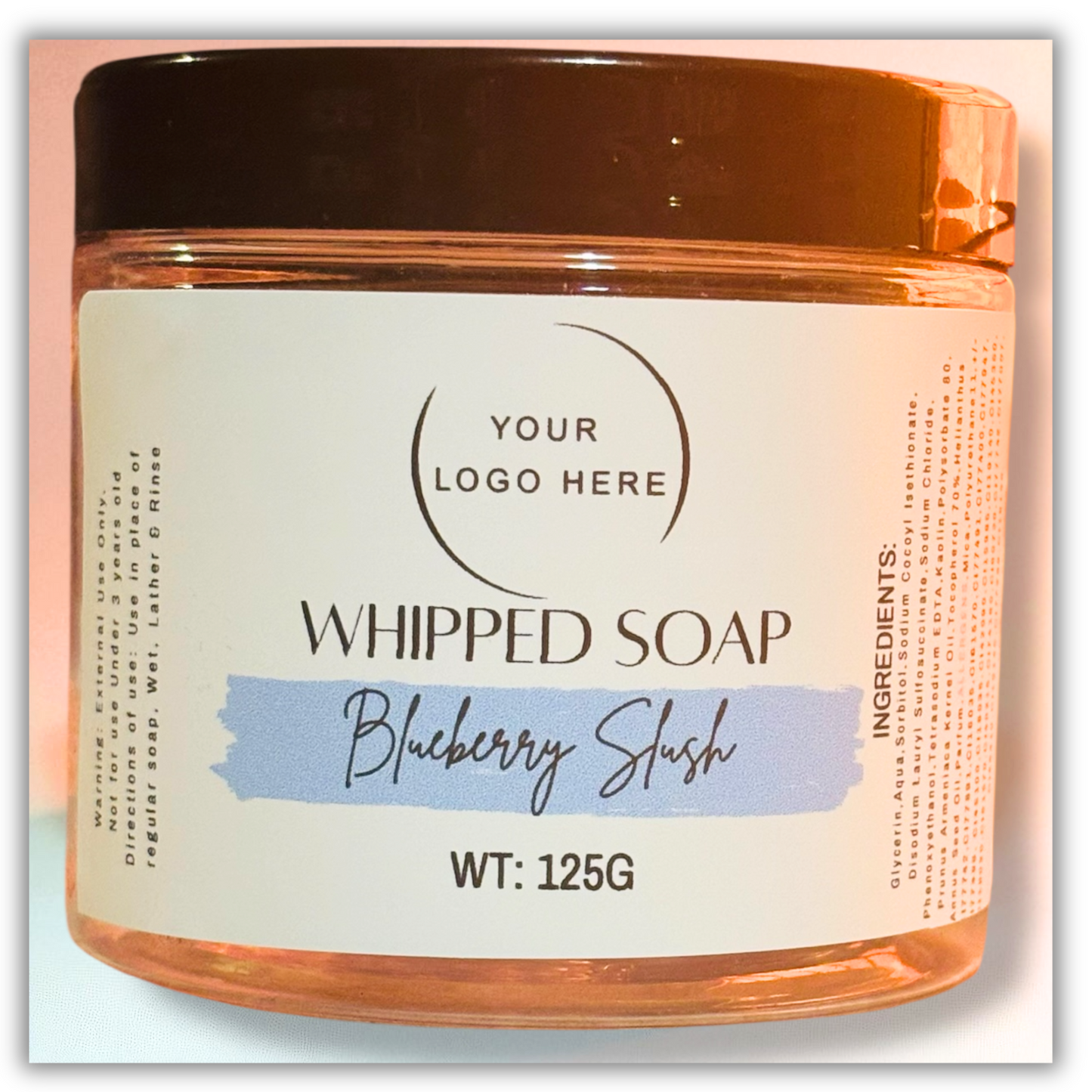 Large Blueberry Slush Whipped Soap 125G