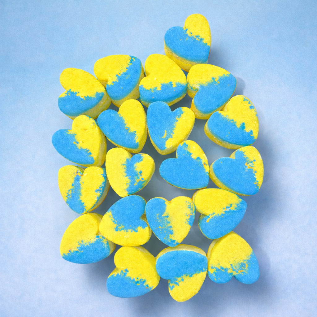 20 Mini Heart Bath Bombs - Million Men