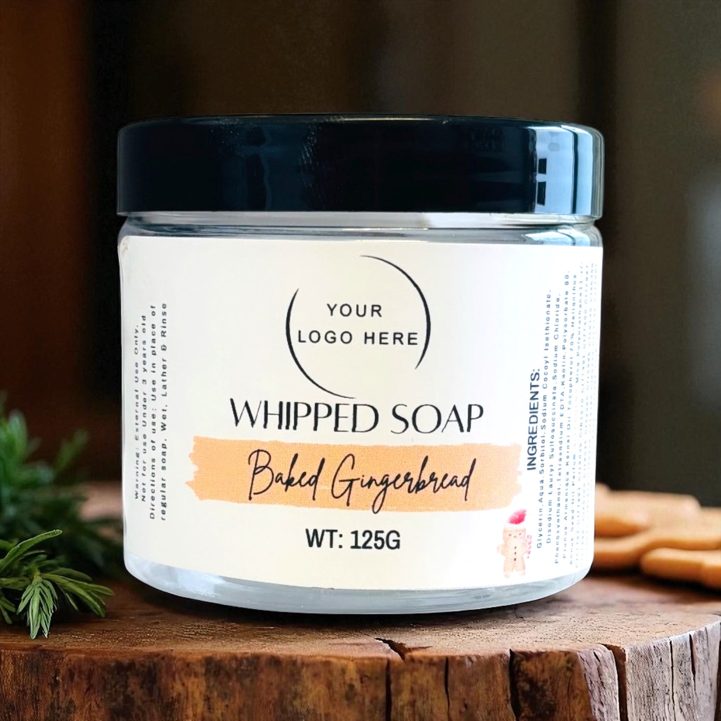 Large Baked Gingerbread Whipped Soap 125G