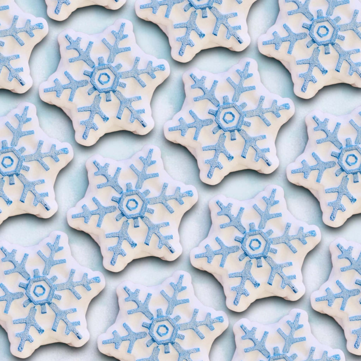 Blue Snowflake Bath Bomb