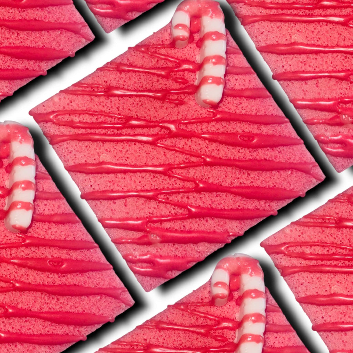 Candy Cane Soap Sponge