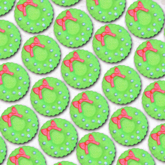 Small Mistletoe Wreath Bath Bomb