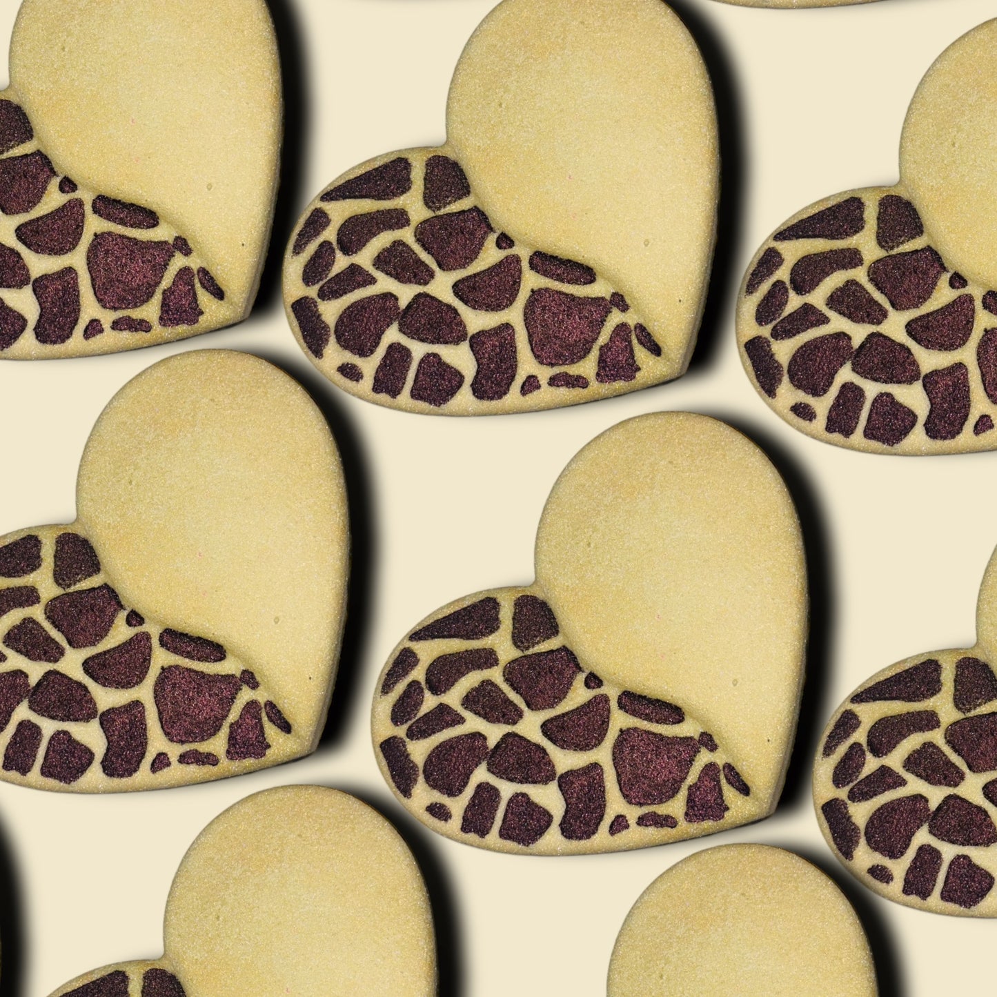 Large Giraffe Print Heart
