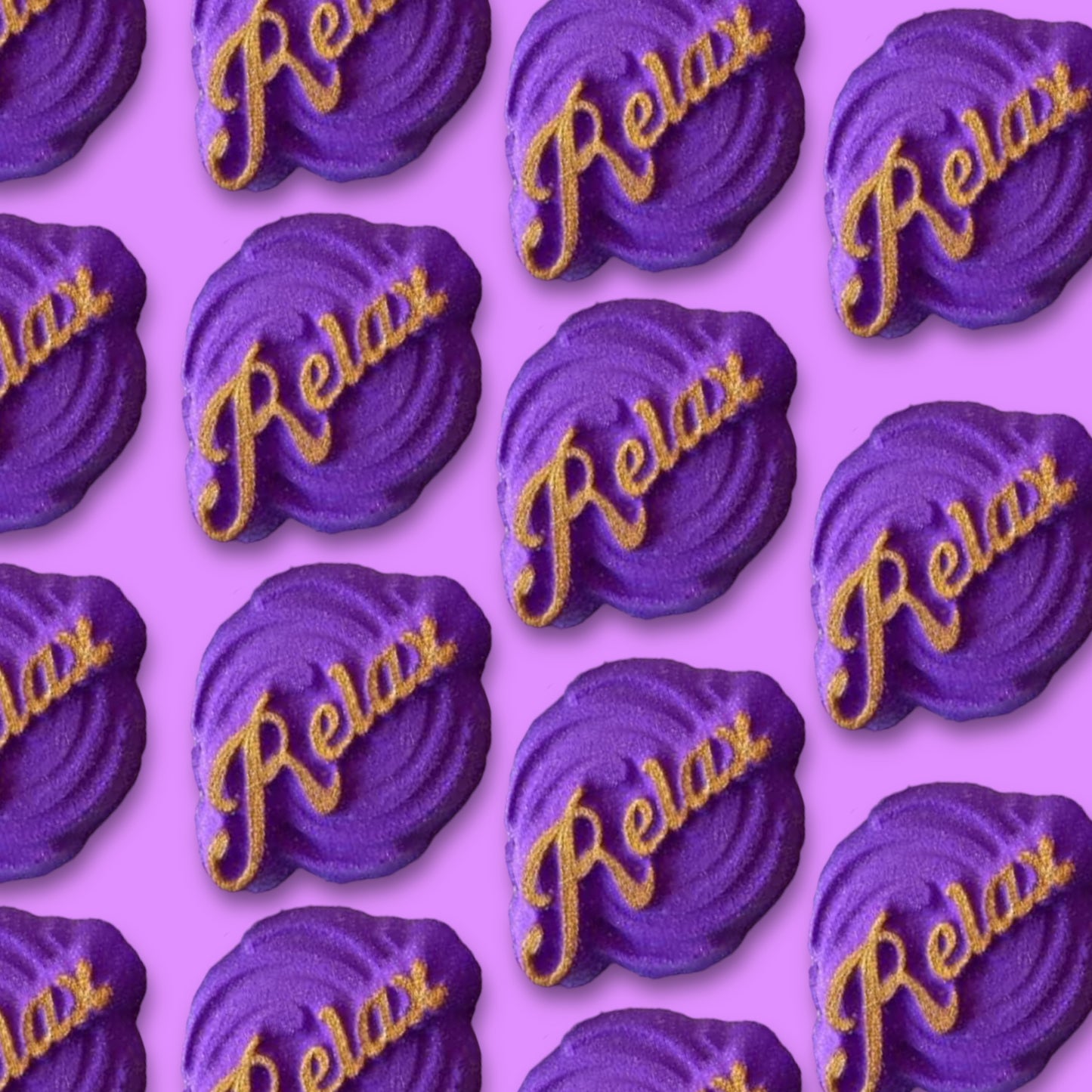 Large Purple Relax Bath Bomb