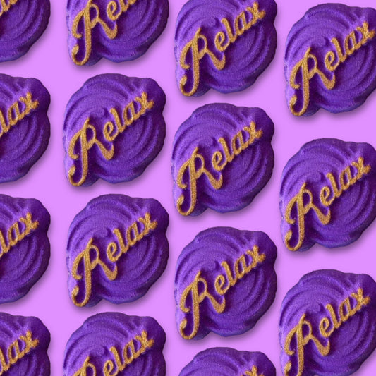 Large Purple Relax Bath Bomb