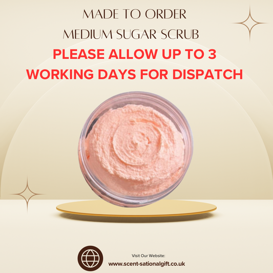 3 x MADE TO ORDER MEDIUM SUGAR SCRUBS WHOLESALE ONLY