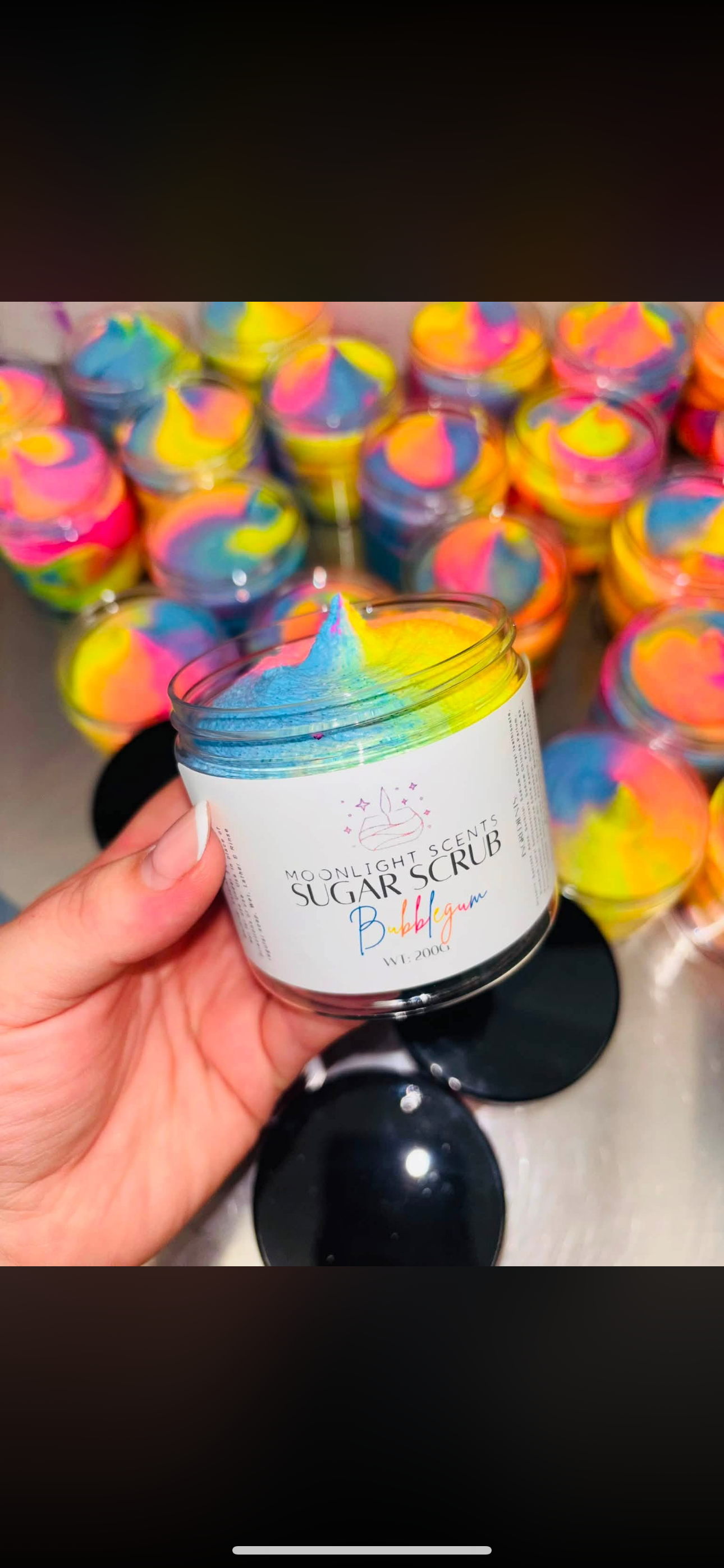 Rainbow Large Sugar Scrub 200g