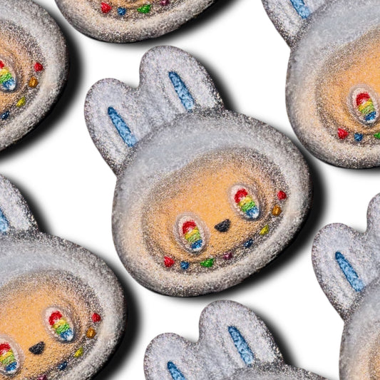 Grey Eyes Open Lab Bath Bomb