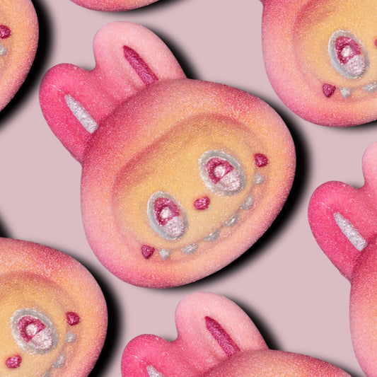 Pink eyes open lab Bath Bomb