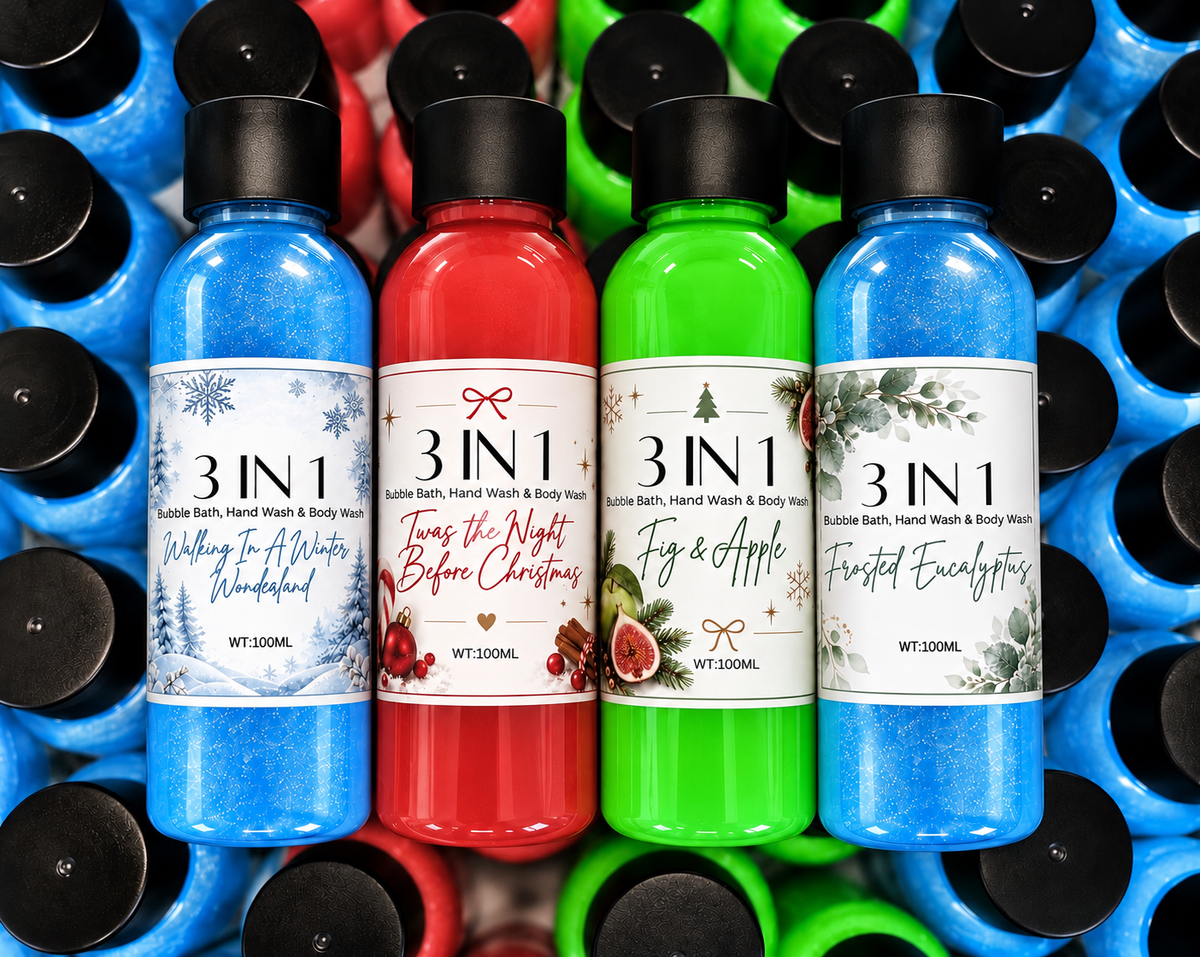 Christmas 3 in 1 Liquid Soap (Hand Wash, Body Wash, Bubble Bath)