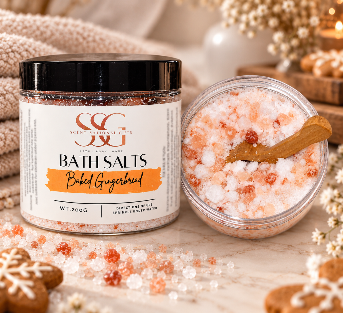FESTIVE - 200G Foaming Bath Salt Tub