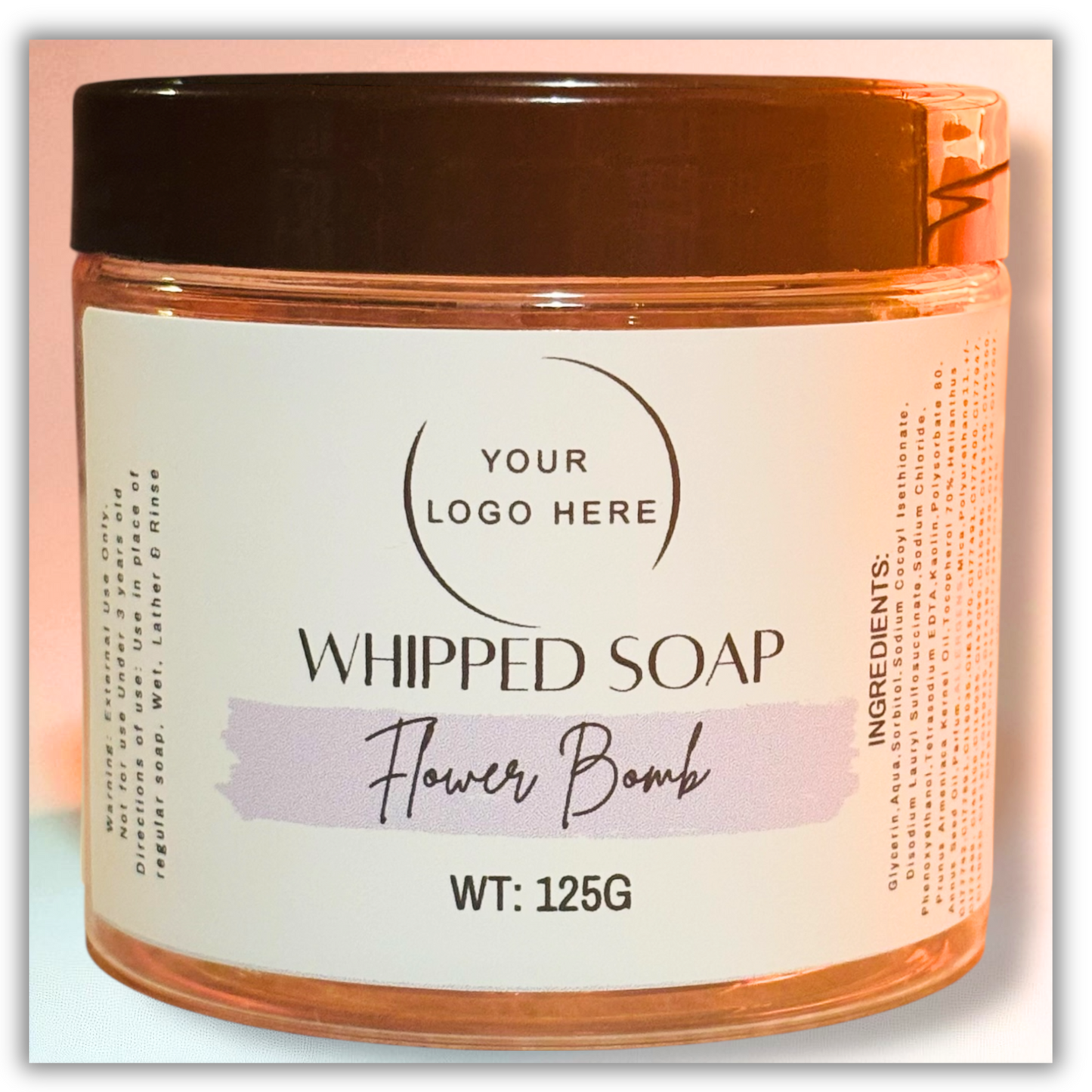 Large Flower Bomb Whipped Soap 125G