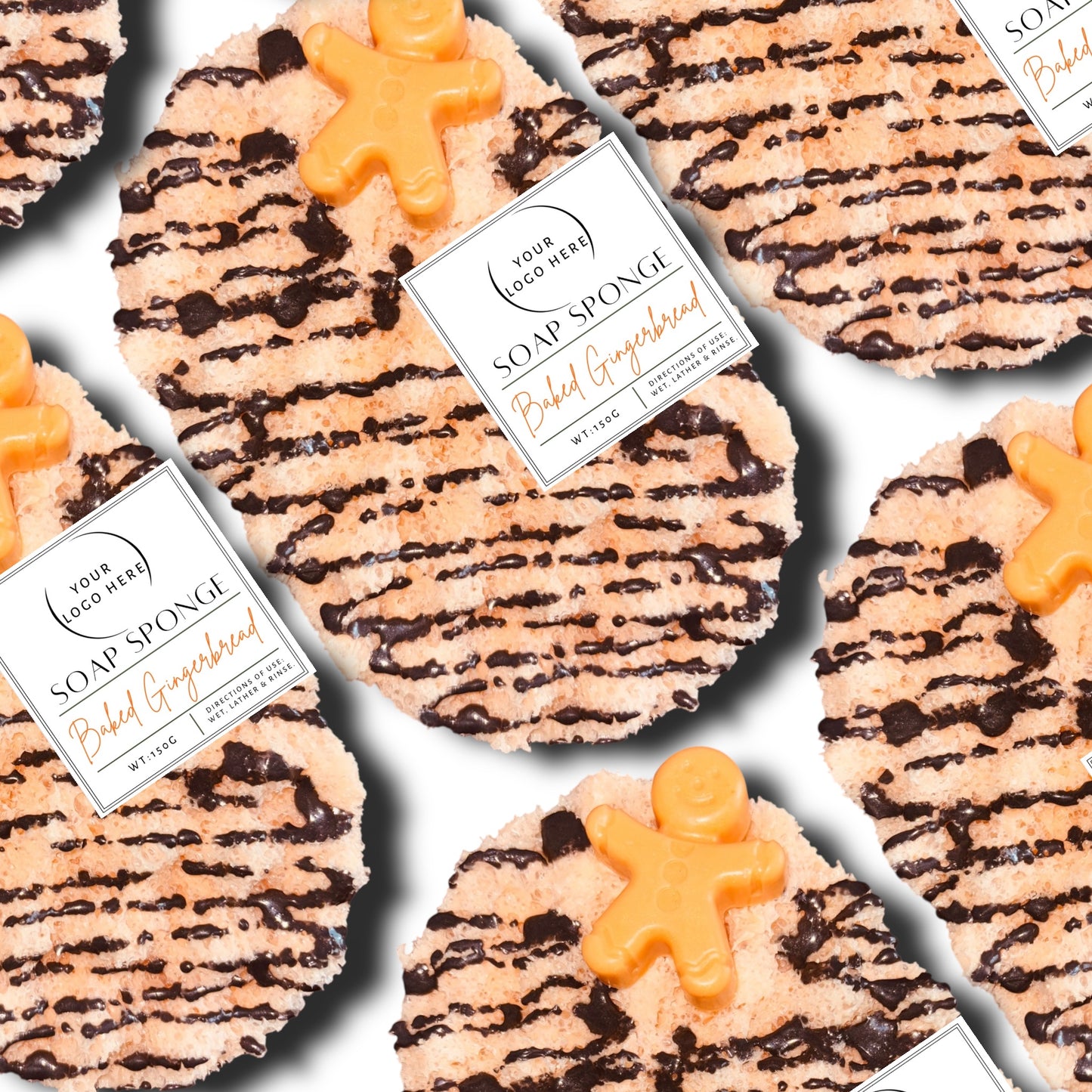 Baked Gingerbread Soap Sponge
