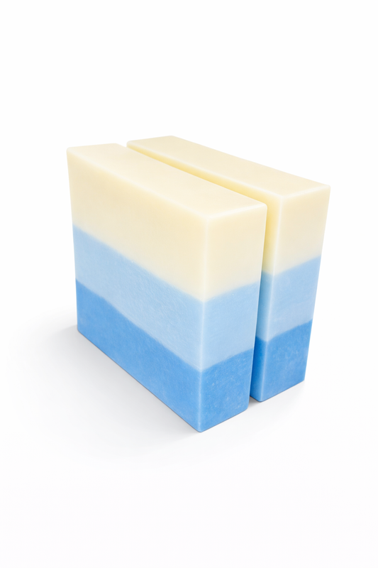 Marshmallow & Blueberry Soap Slice