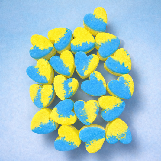 20 Mini Heart Bath Bombs - Million Men