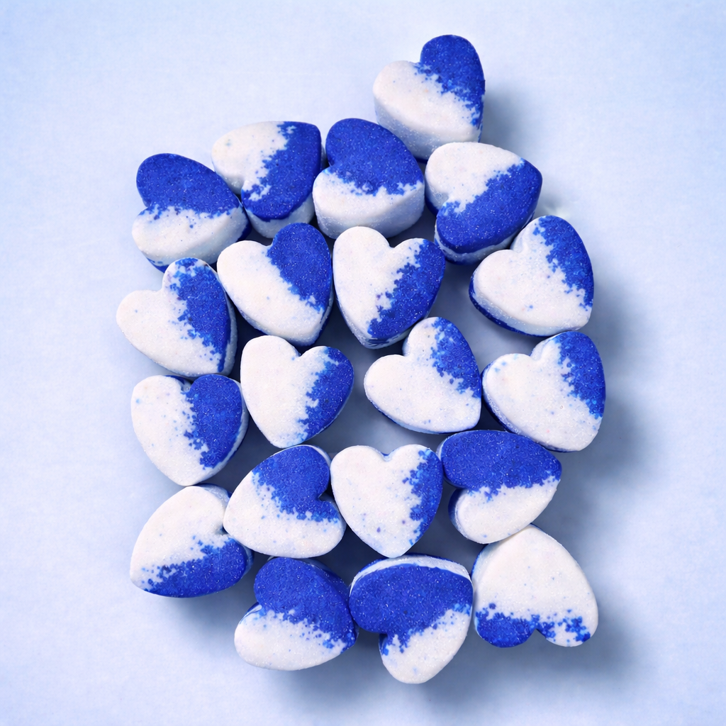 20 Mini Heart Bath Bombs - Paradox
