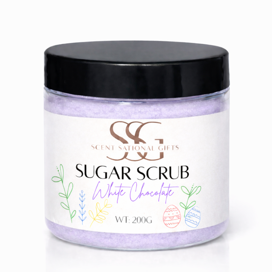 LARGE (200g) SUGAR SCRUB - WHITE CHOCOLATE