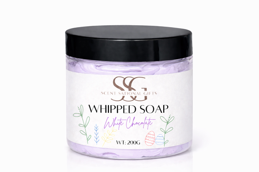 Large White Chocolate Whipped Soap 125G